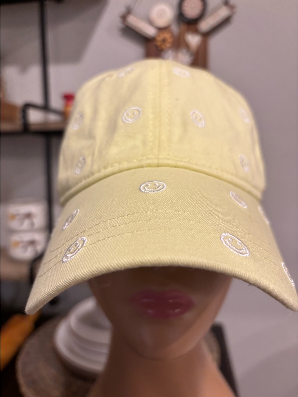 Stoney Clover Lane Yellow Smiley Hat